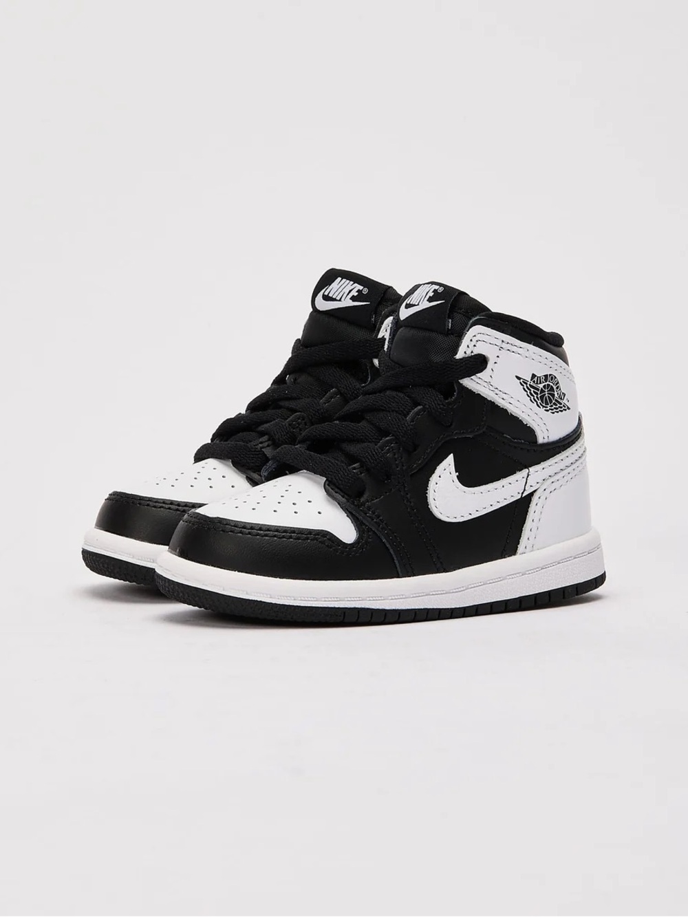 Nike Air Jordan 1 Retro High OG Black White Toddler Shoes Size 7C